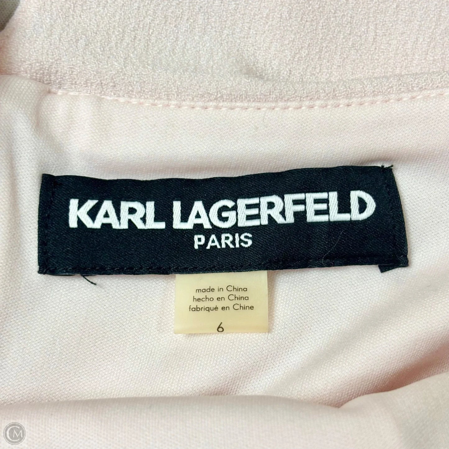 Dress Designer By Karl Lagerfeld In Pink, Size: S