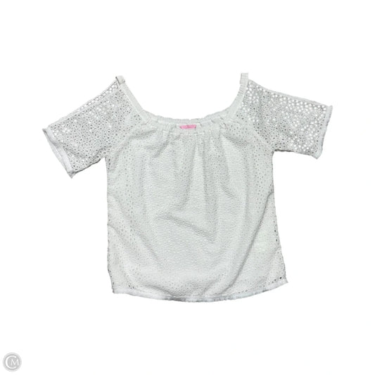 Top Short Sleeve By Lilly Pulitzer In White, Size: Xs