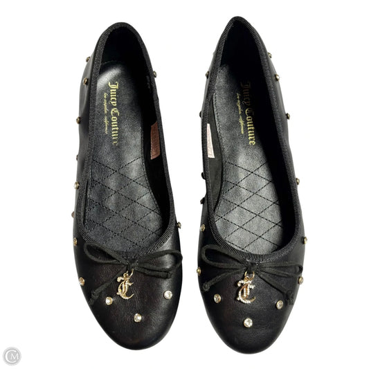 Shoes Flats By Juicy Couture In Black, Size: 8.5