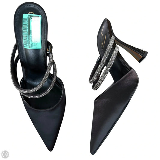 Shoes Heels Wedge By Sam Edelman In Black & Silver, Size: 9.5