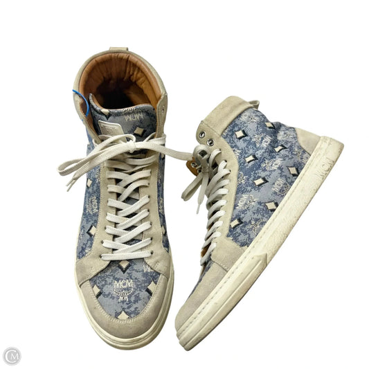 Shoes Luxury Designer By Mcm In Blue, Size: 12.5