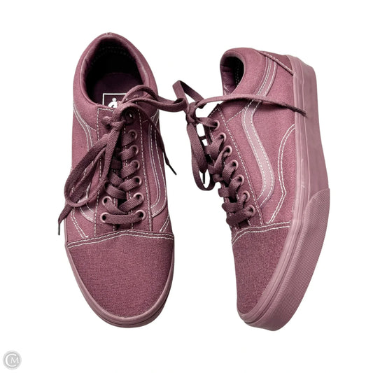 Shoes Sneakers By Vans In Purple, Size: 8.5
