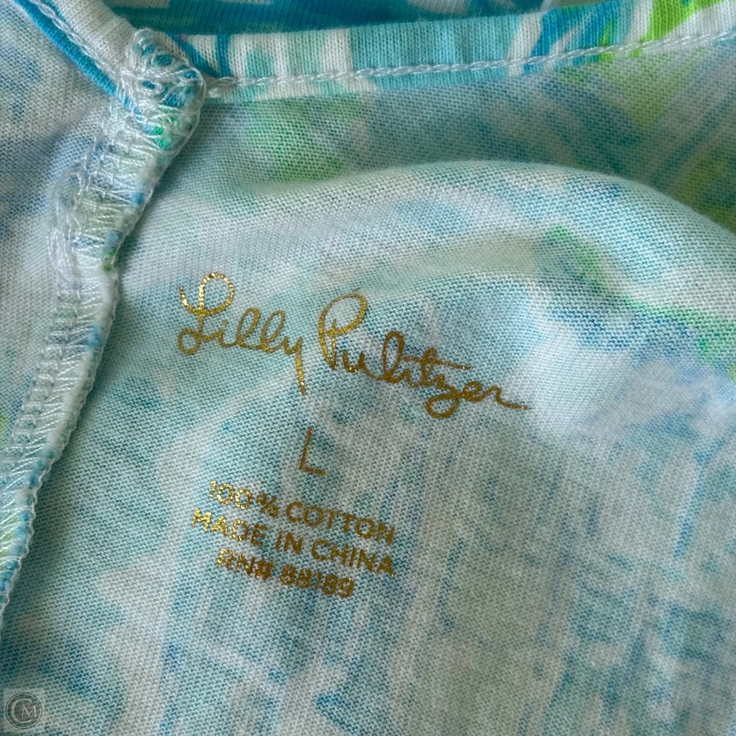 Dress Designer By Lilly Pulitzer In Blue & Pink, Size: L
