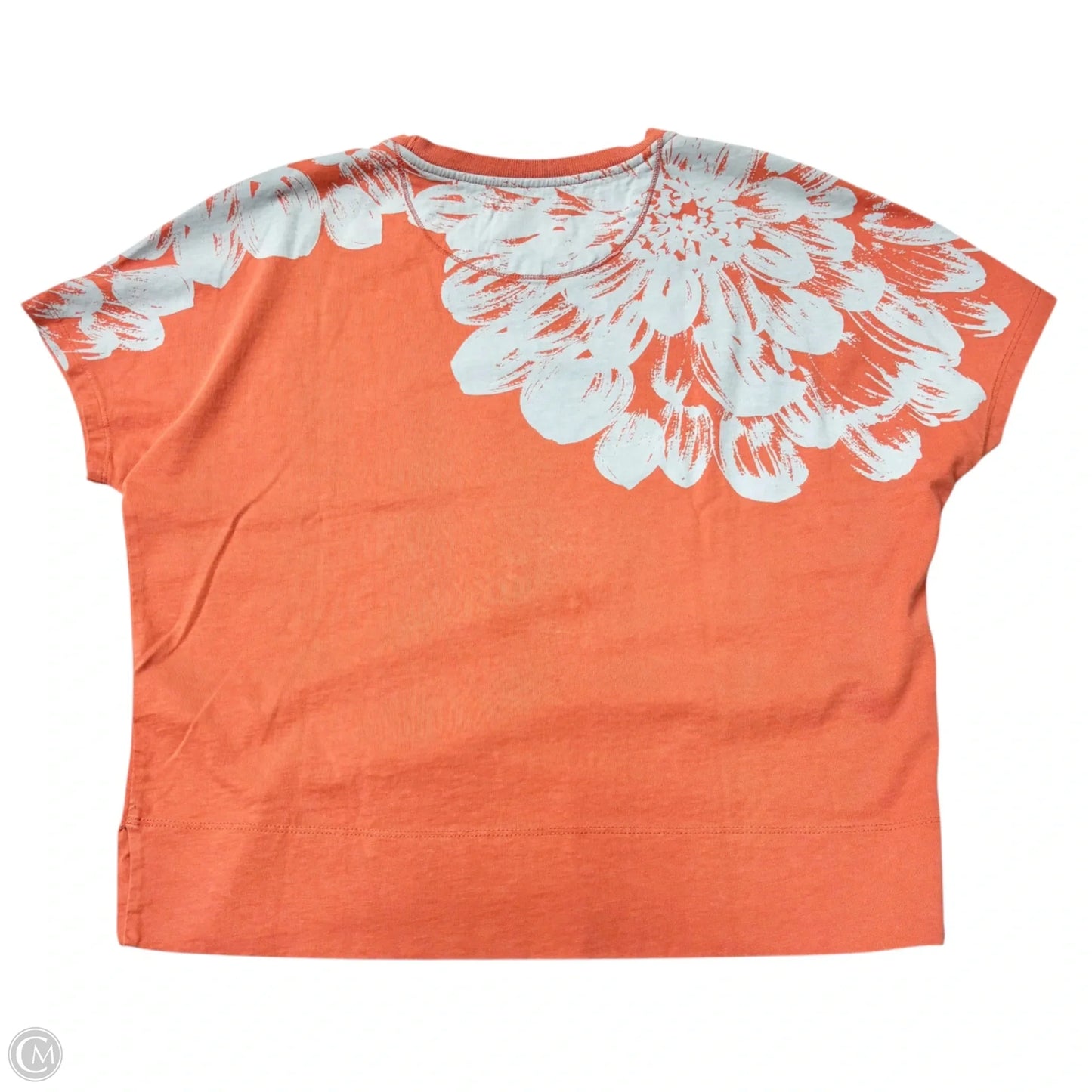 Top Short Sleeve By Anthropologie In Orange, Size: S