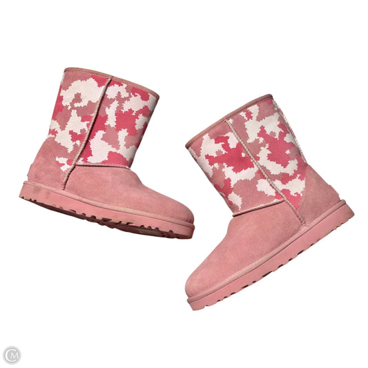 Boots Designer By Ugg In Pink, Size: 8