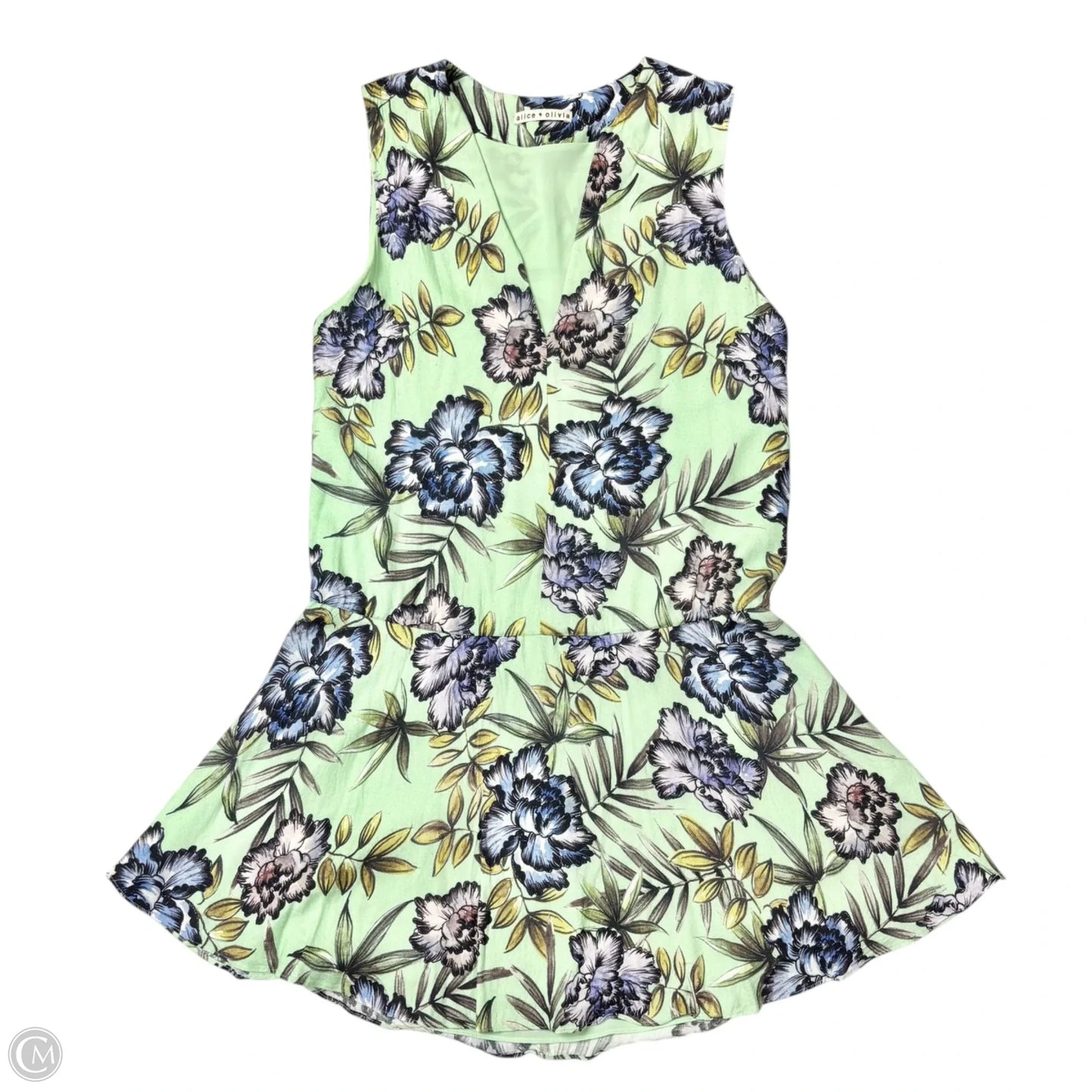 Dress Designer By Alice + Olivia In Green, Size: M