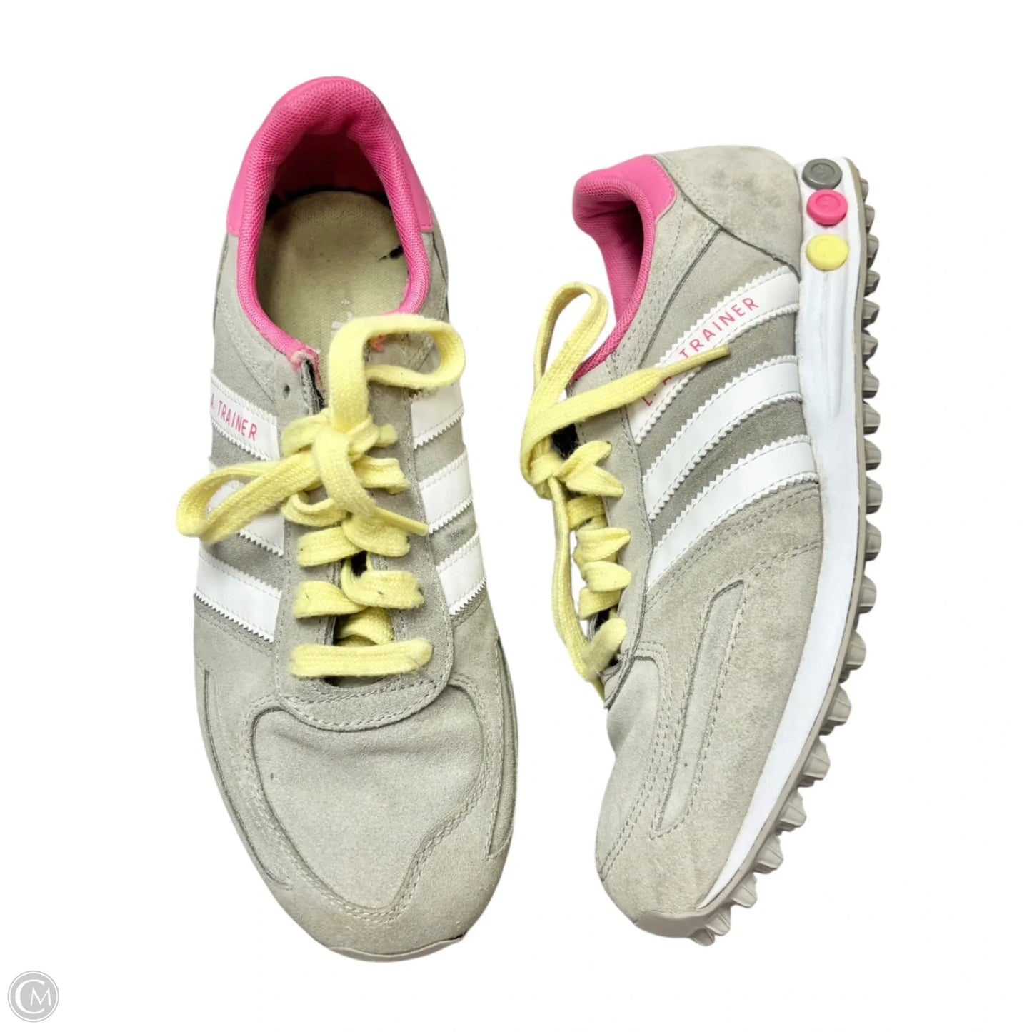 Shoes Athletic By Adidas In Grey & Pink, Size: 7.5