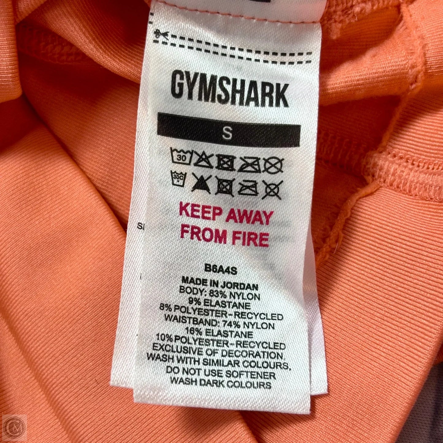 Athletic Shorts By Gym Shark In Orange, Size: S