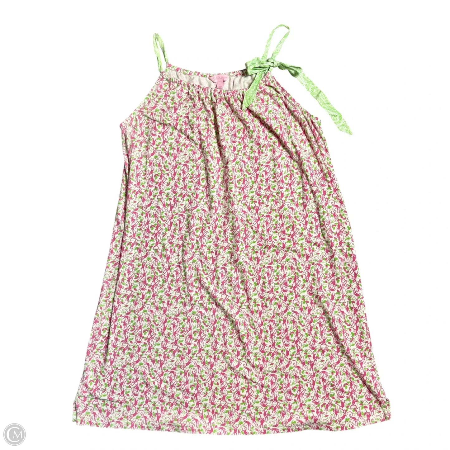 Pajamas Designer By Lilly Pulitzer In Green & Pink, Size: L