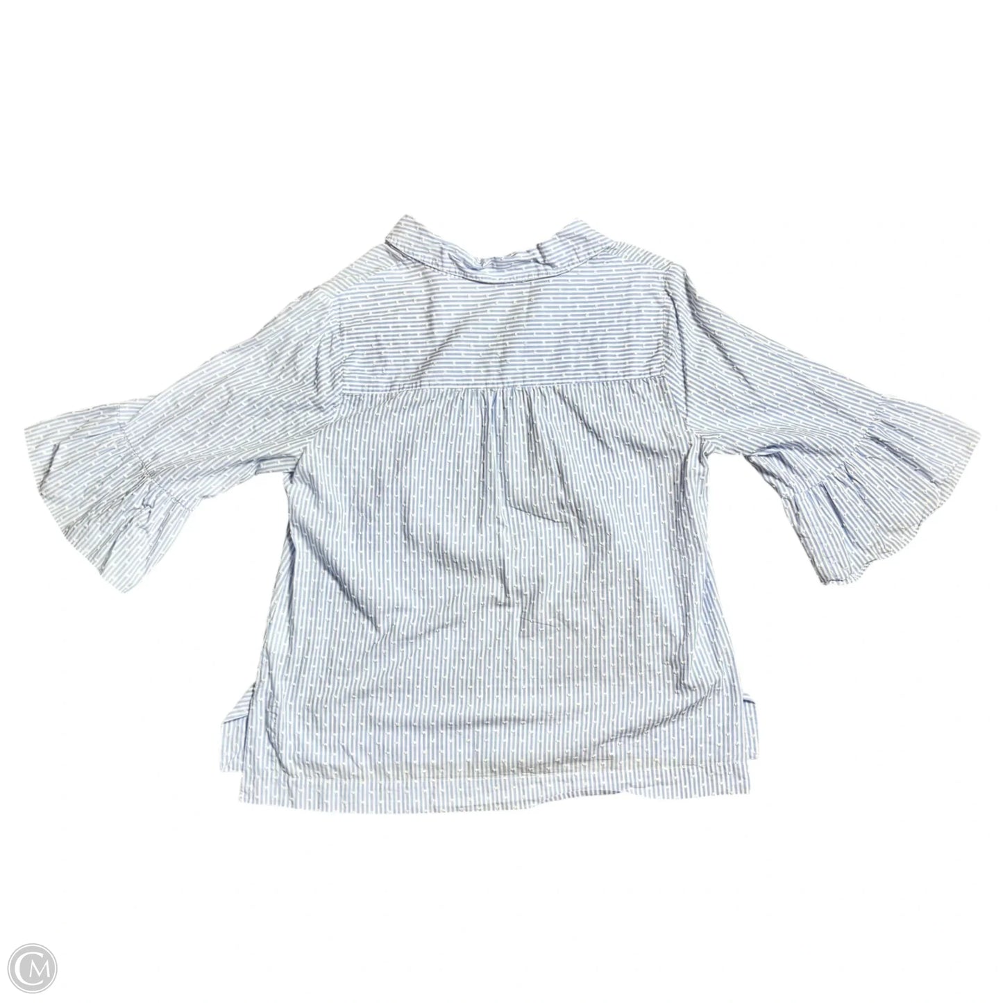 Top 3/4 Sleeve Designer By Lilly Pulitzer In Blue, Size: L