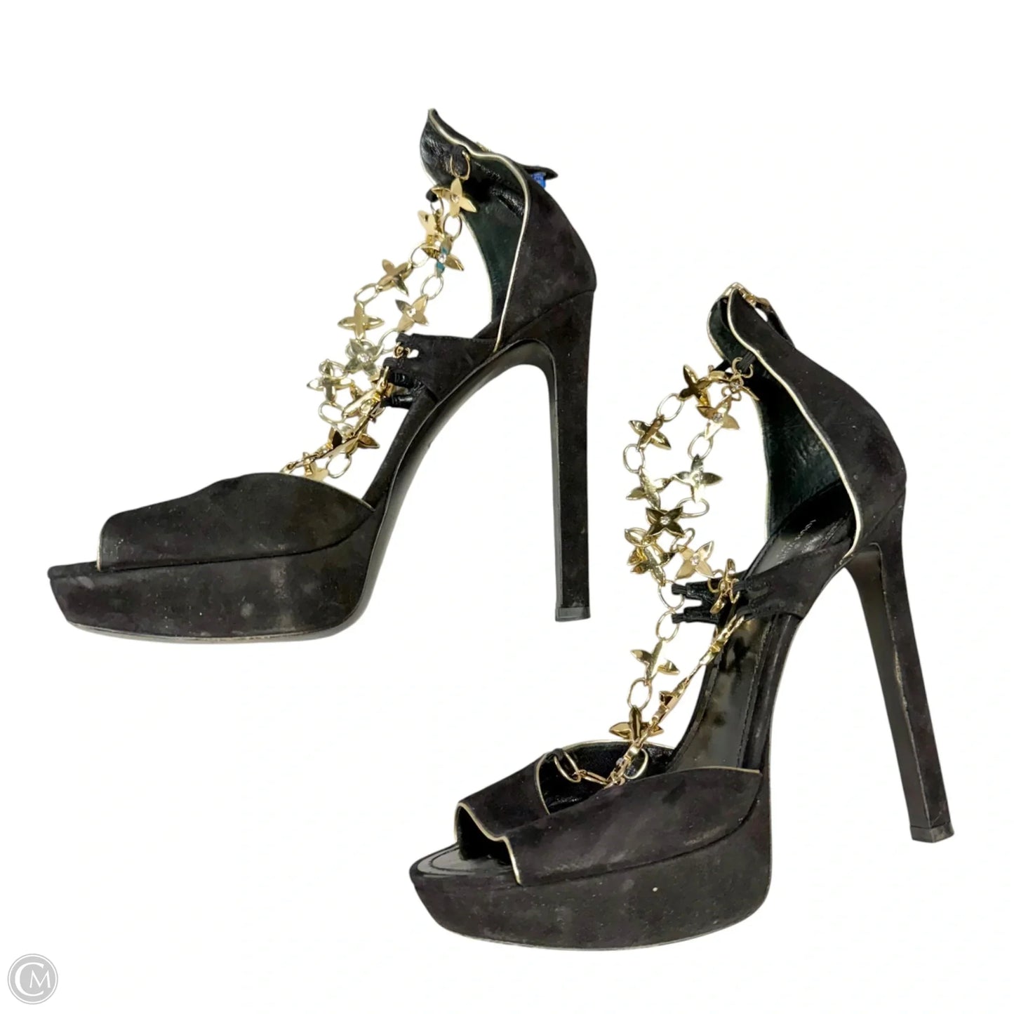 Shoes Luxury Designer By Louis Vuitton In Black, Size: 8.5