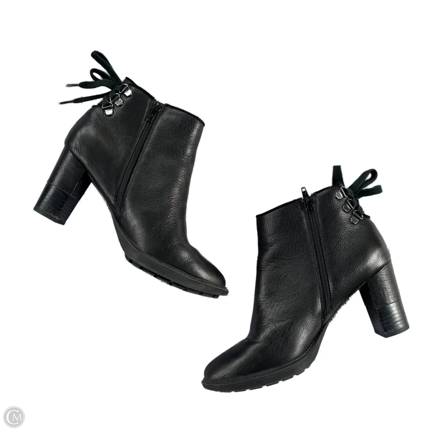 Boots Ankle Heels By Aerosoles In Black, Size: 8.5