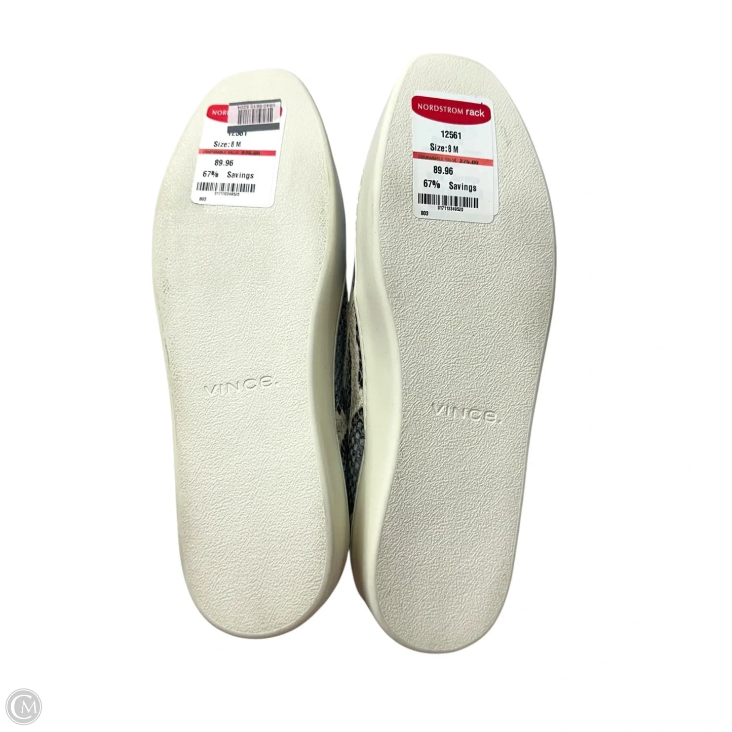 Shoes Flats By Vince In Snakeskin Print, Size: 8