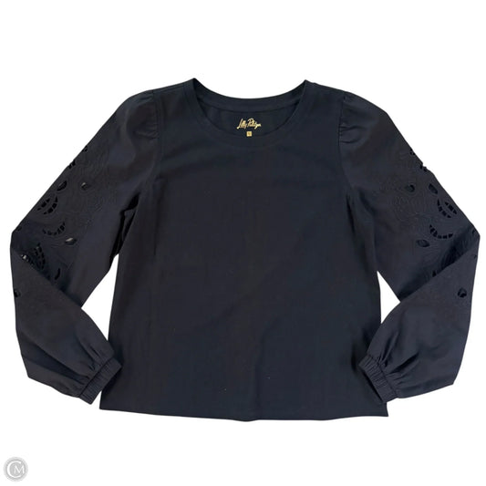 Top Long Sleeve Designer By Lilly Pulitzer In Black, Size: S