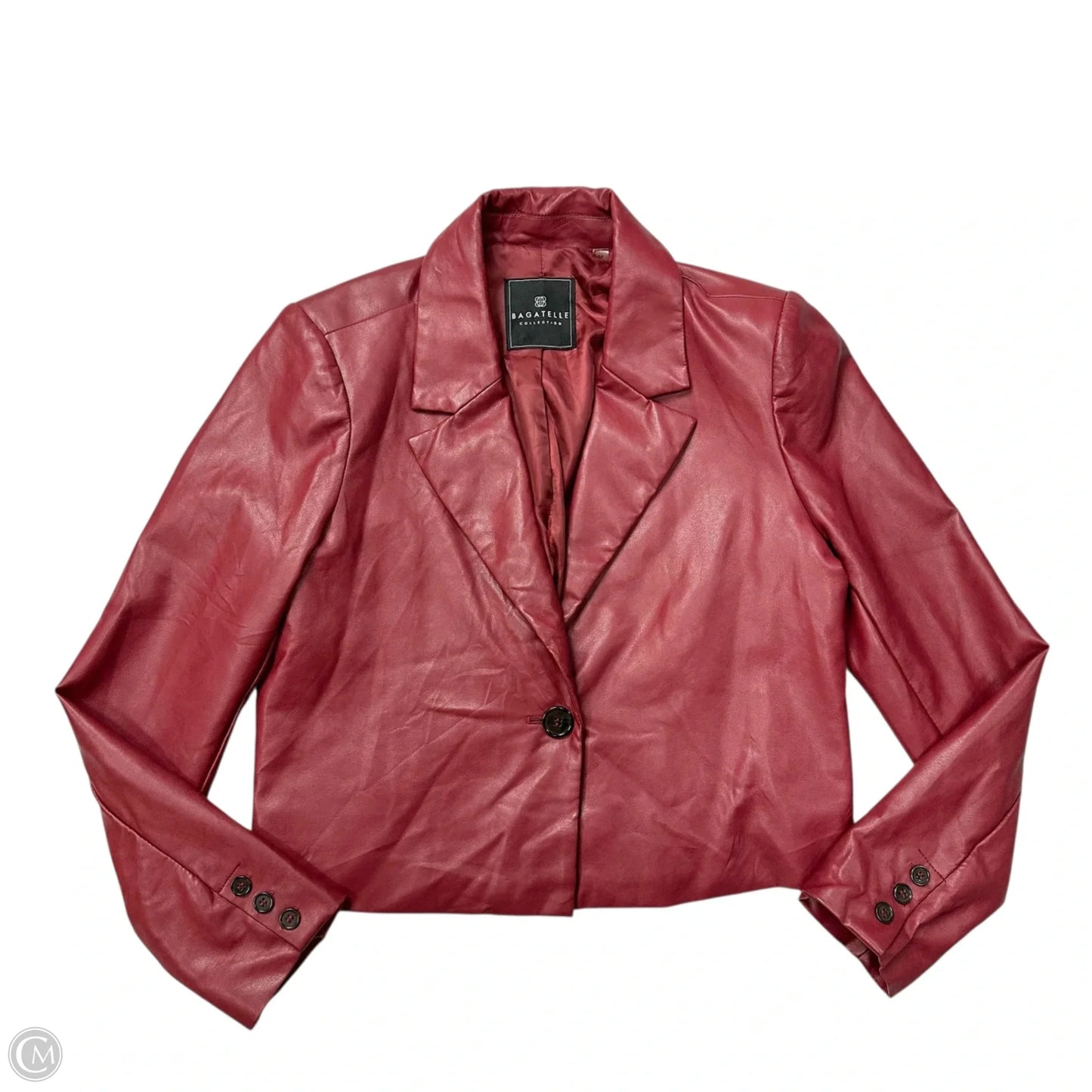 Jacket Moto By Bagatelle In Red, Size: M