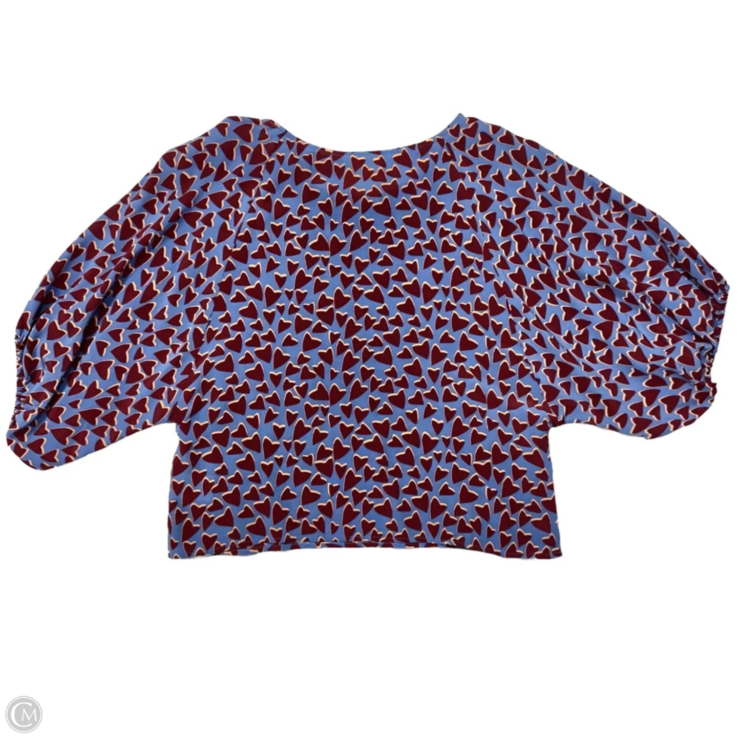 Top 3/4 Sleeve By Maeve In Blue & Red, Size: S