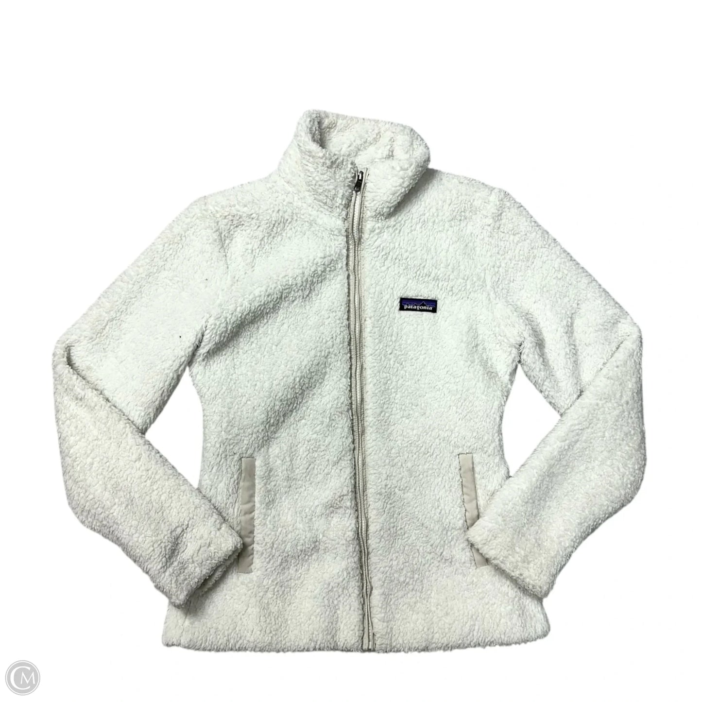 Jacket Fleece By Patagonia In White, Size: S