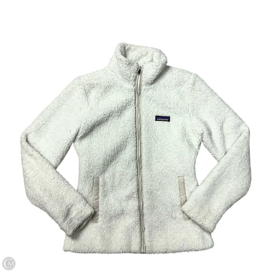 Jacket Fleece By Patagonia In White, Size: S