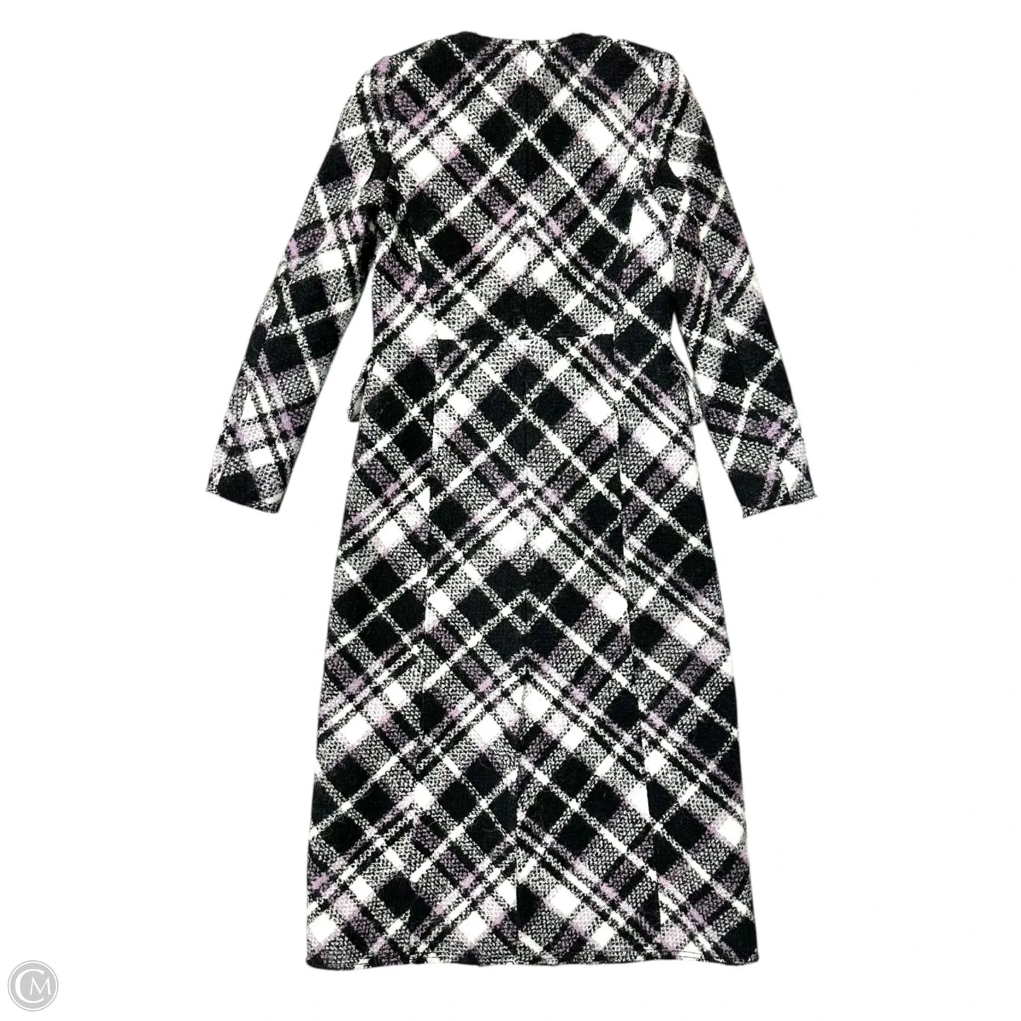 Coat Designer By Kate Spade In Black & Purple, Size: Xs