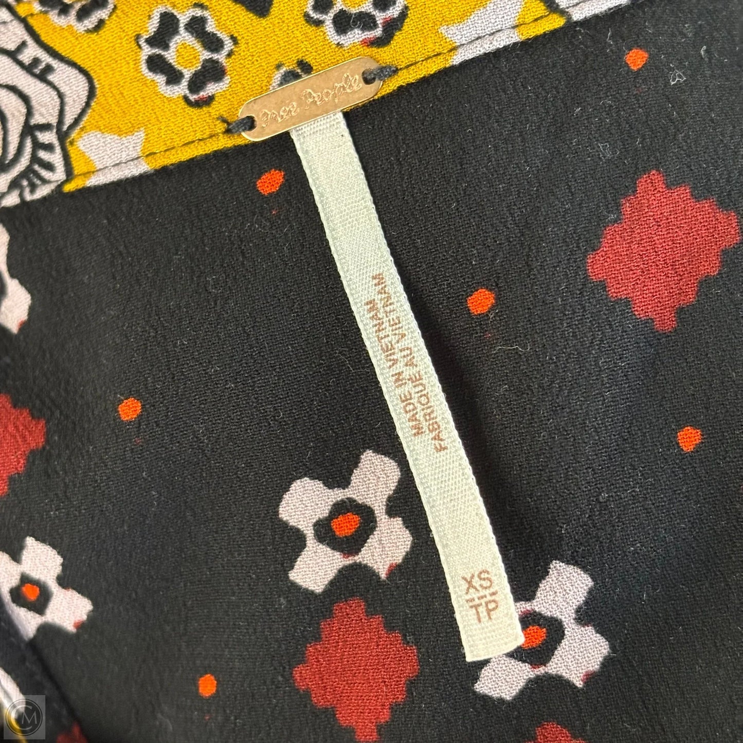 Dress Casual Short By Free People In Black & Yellow, Size: Xs