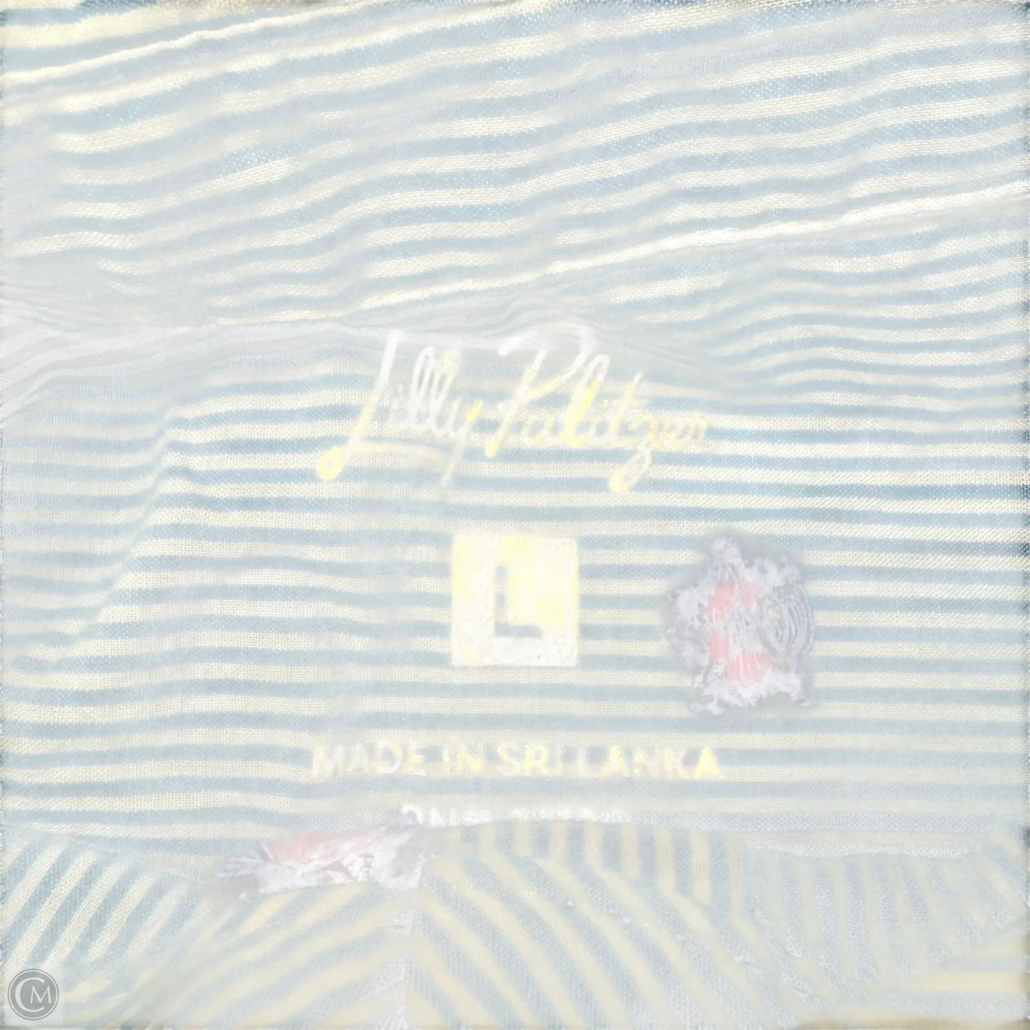 Top Long Sleeve Designer By Lilly Pulitzer In Blue, Size: L