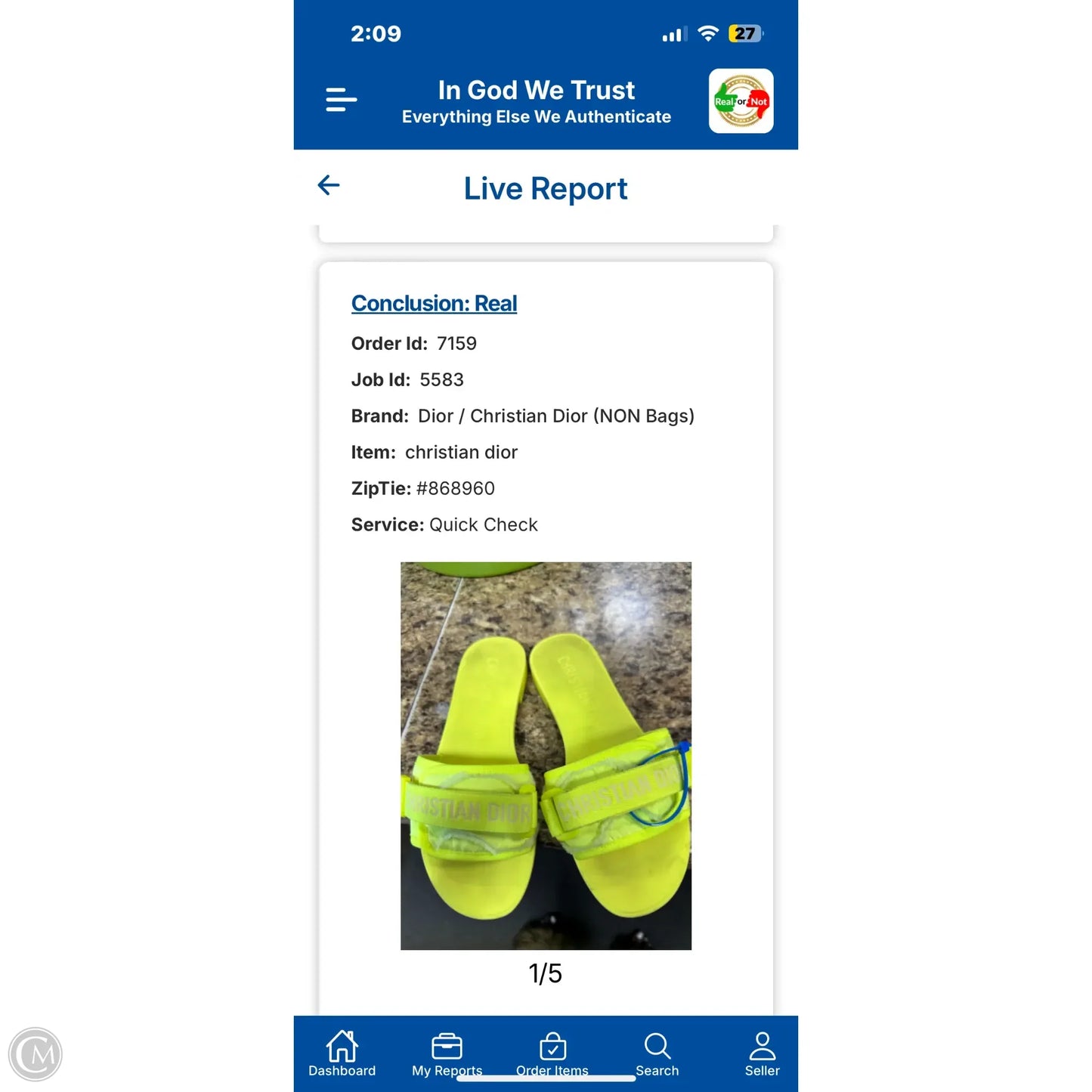 Sandals Luxury Designer By Christian Dior In Neon, Size: 8