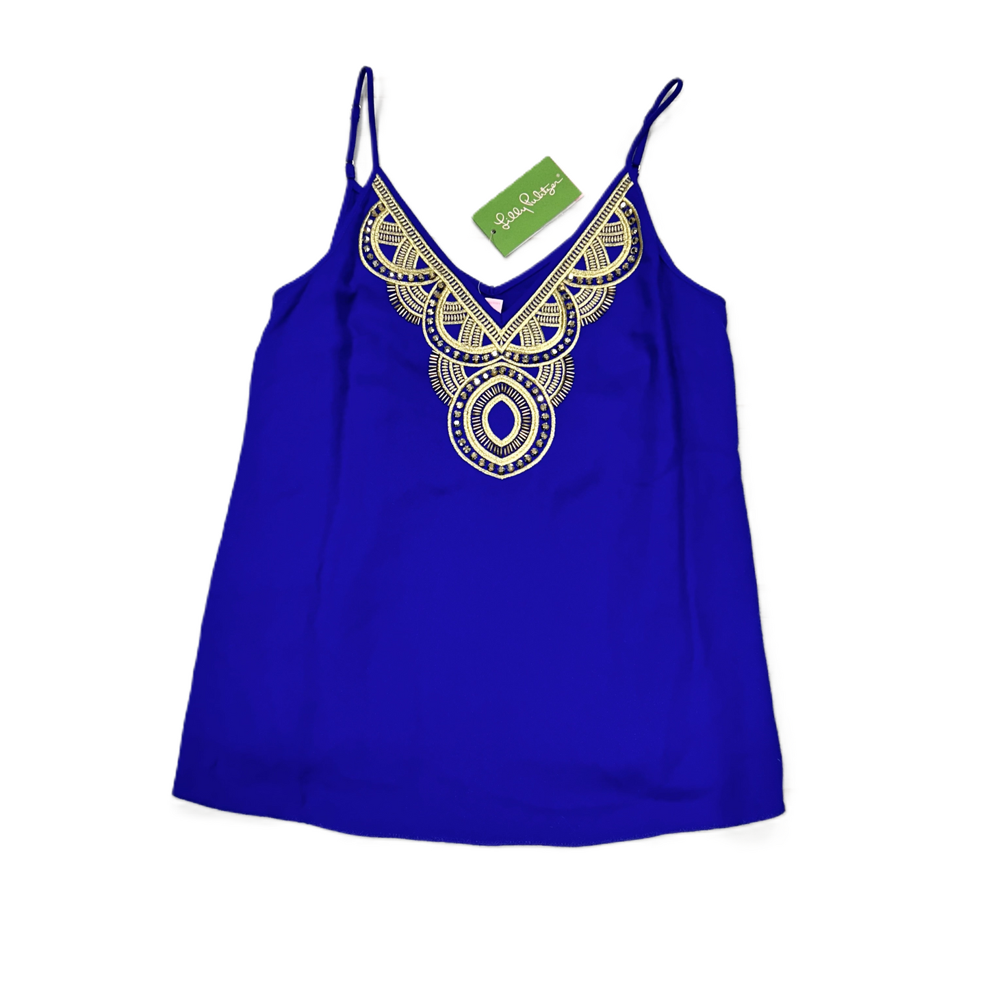 Royal Blue Top Sleeveless Designer By Lilly Pulitzer, Size: Xs