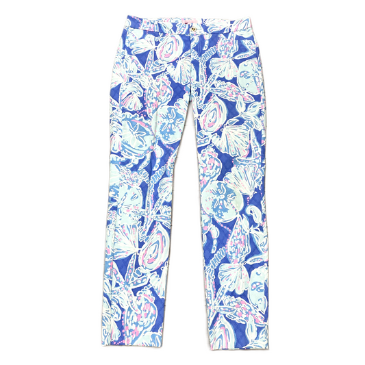 Blue White Pants Designer By Lilly Pulitzer, Size: 2