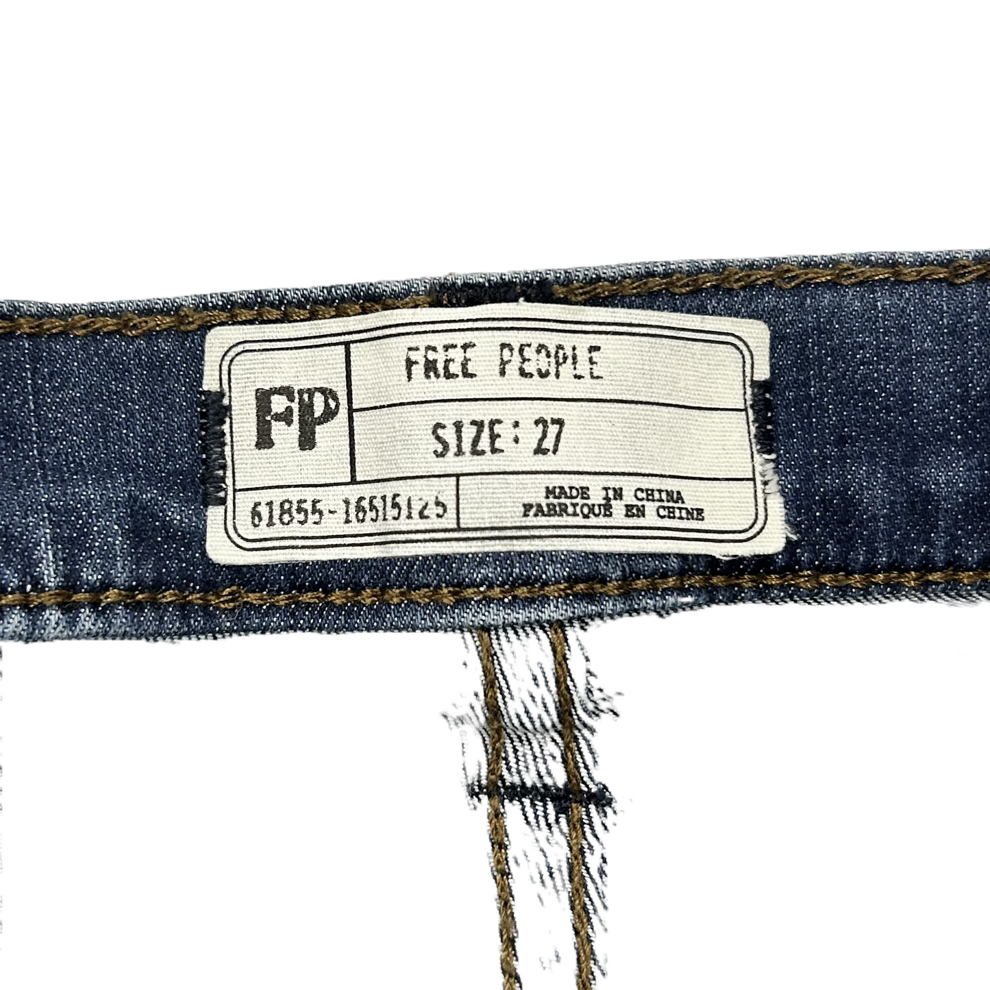 Denim Blue Jeans Skinny By Free People, Size: 4