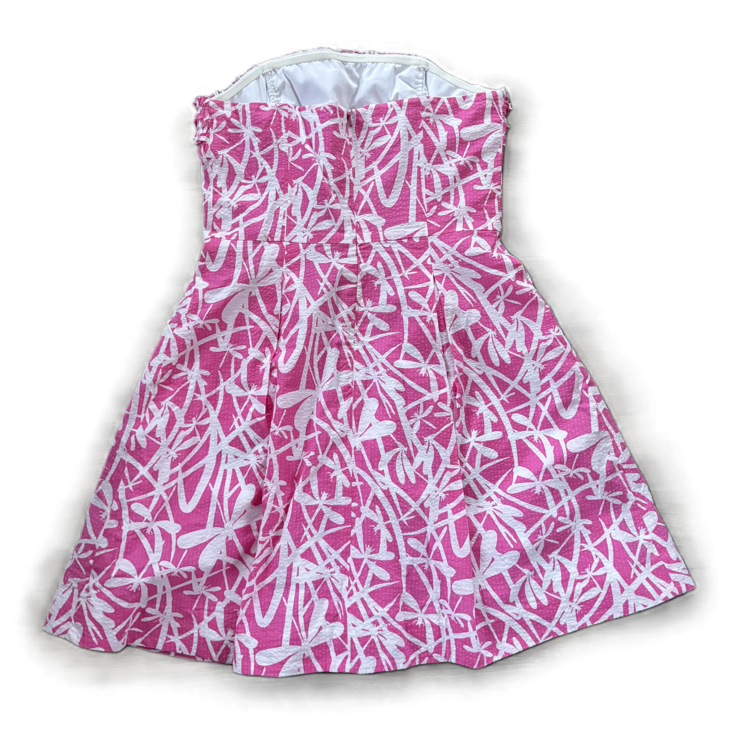 Dress Designer By Lilly Pulitzer In Pink & White, Size: S