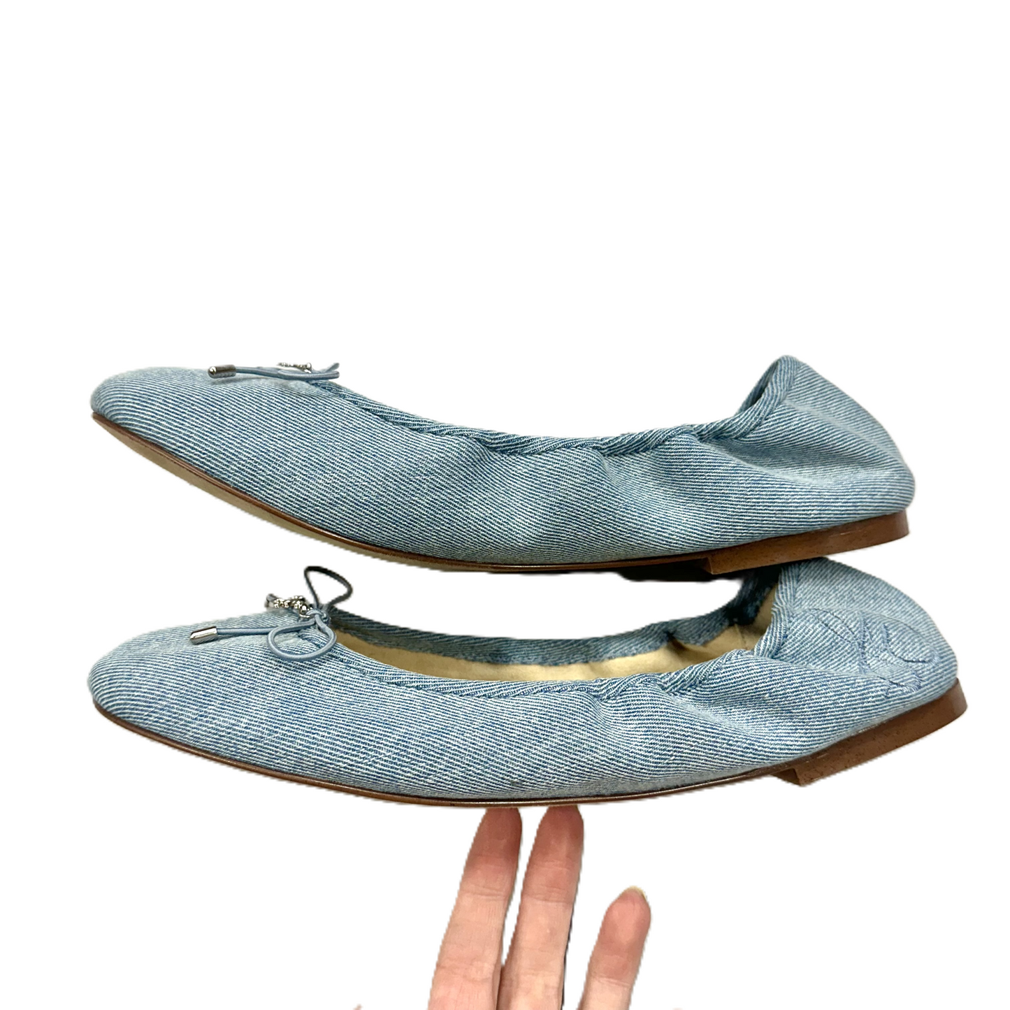 Shoes Flats By Sam Edelman In Blue Denim, Size: 9