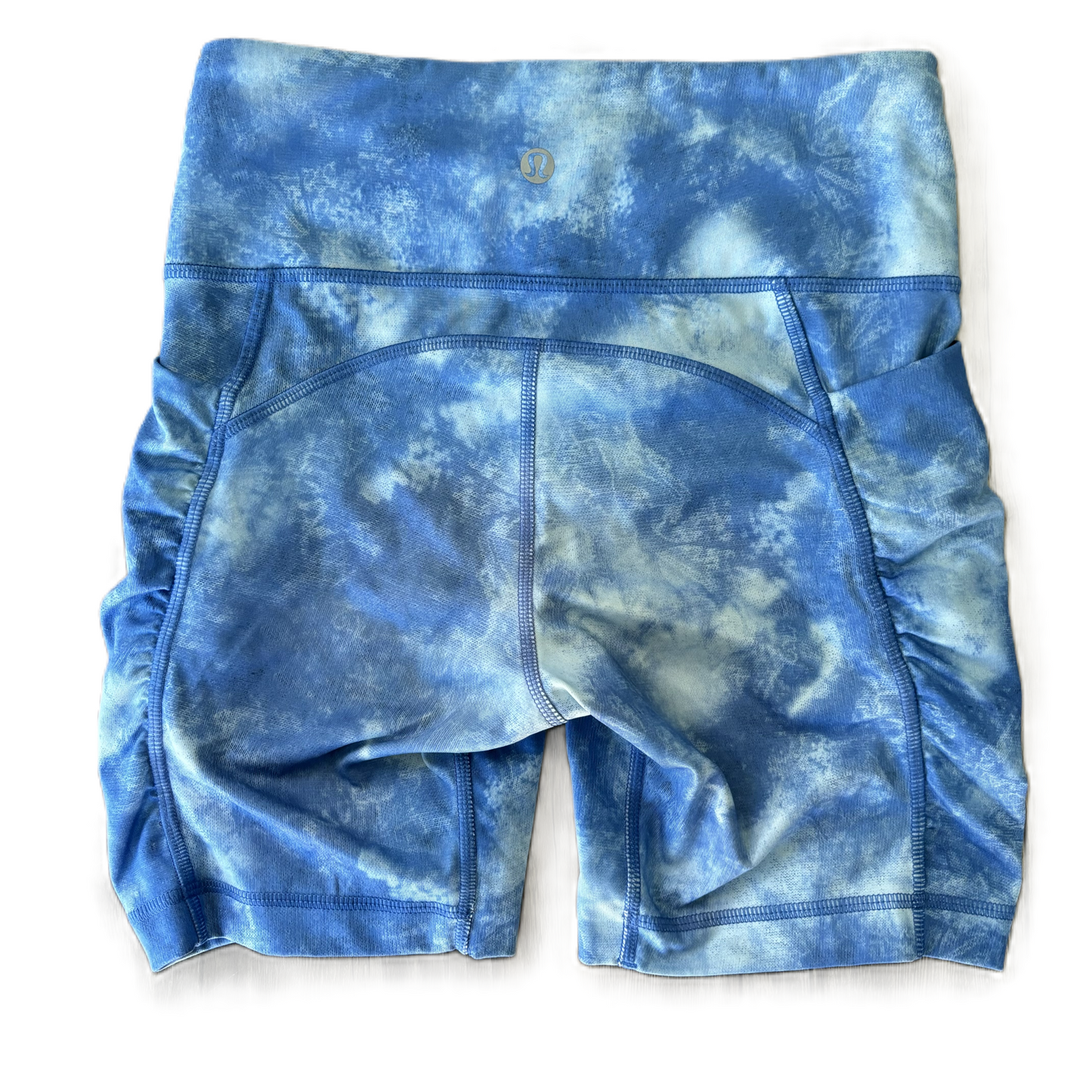 Athletic Shorts By Lululemon In Tie Dye Print, Size: 2