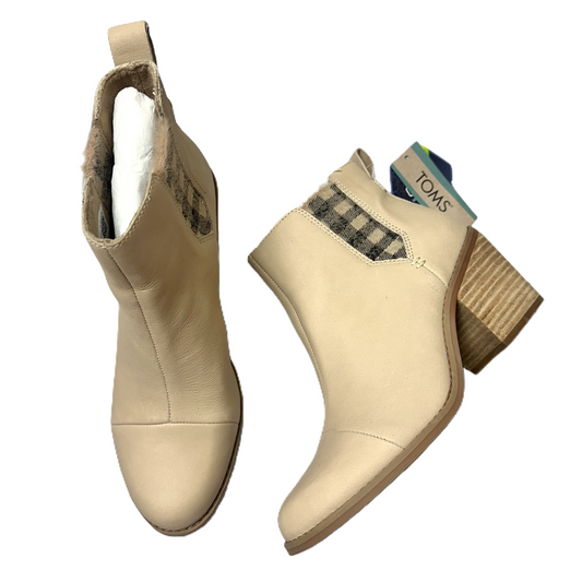 Boots Ankle Heels By Toms In Tan, Size: 6.5