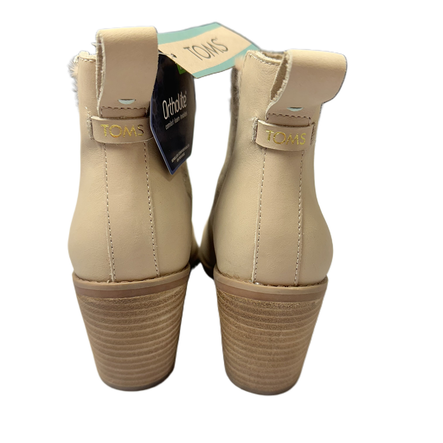 Boots Ankle Heels By Toms In Tan, Size: 6.5