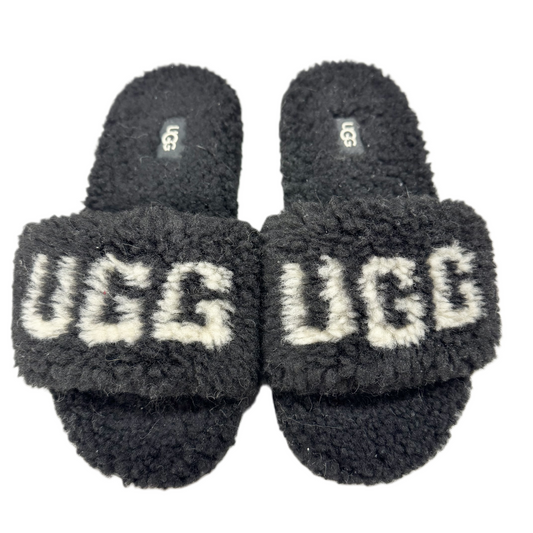 Sandals Designer By Ugg In Black, Size: 6