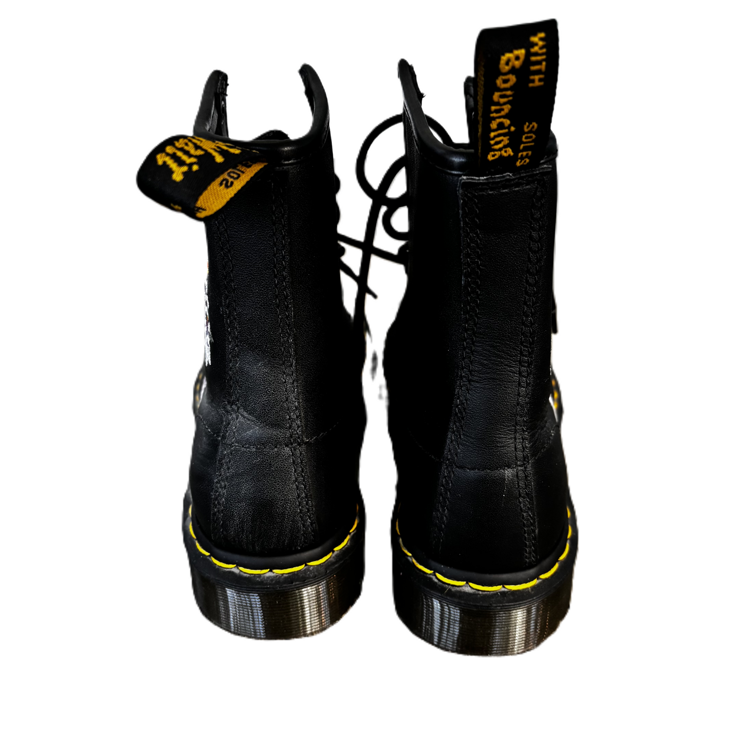 Boots Leather By Dr Martens In Floral Print, Size: 7