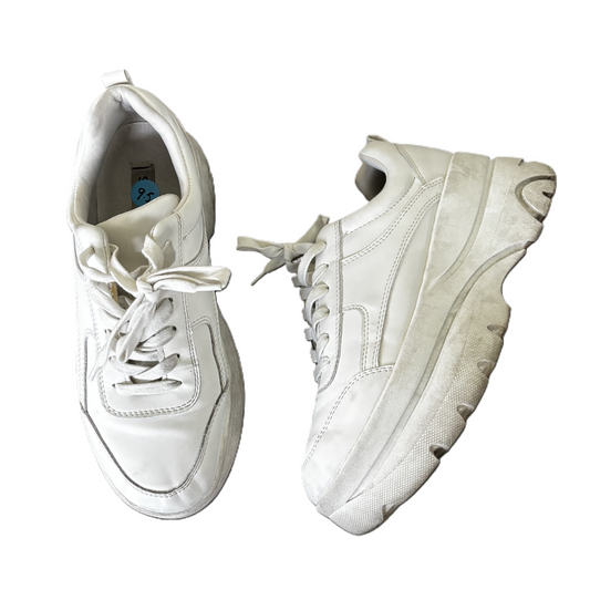 Shoes Sneakers Platform By Steve Madden In White, Size: 9.5