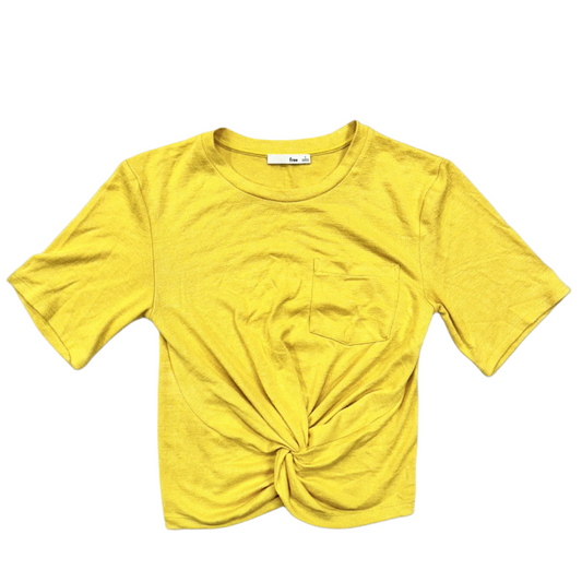 Top Short Sleeve By Wilfred In Yellow, Size: S