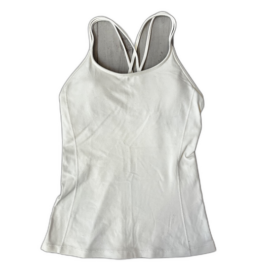 Athletic Tank Top By Lululemon In White, Size: 4