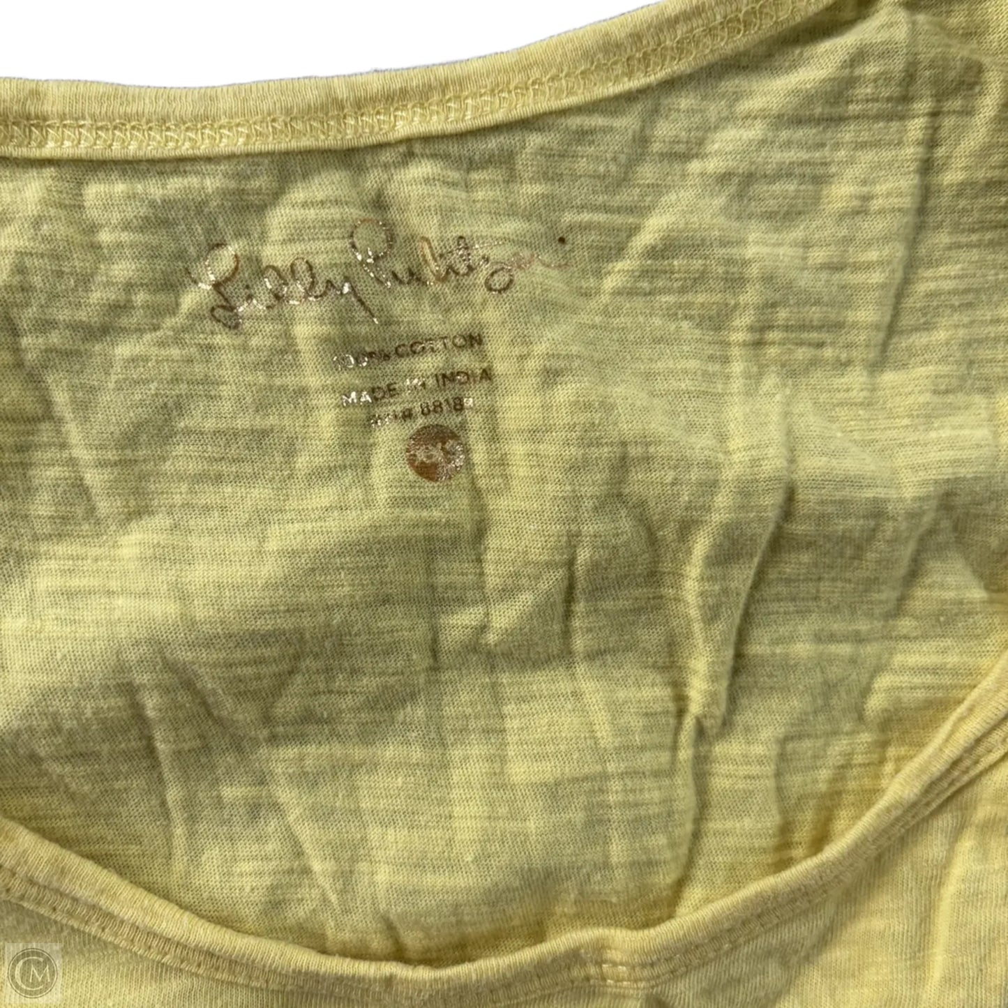 Top Sleeveless Designer By Lilly Pulitzer In Yellow, Size: Xxs