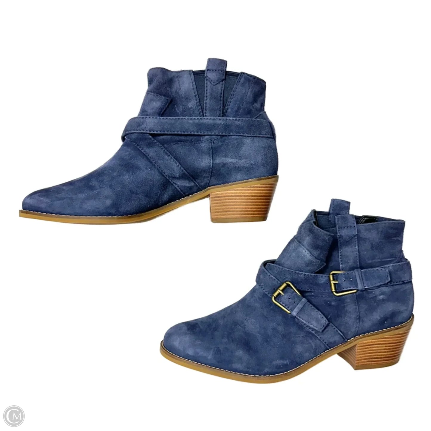 Boots Leather By Cole-haan In Blue, Size: 9.5