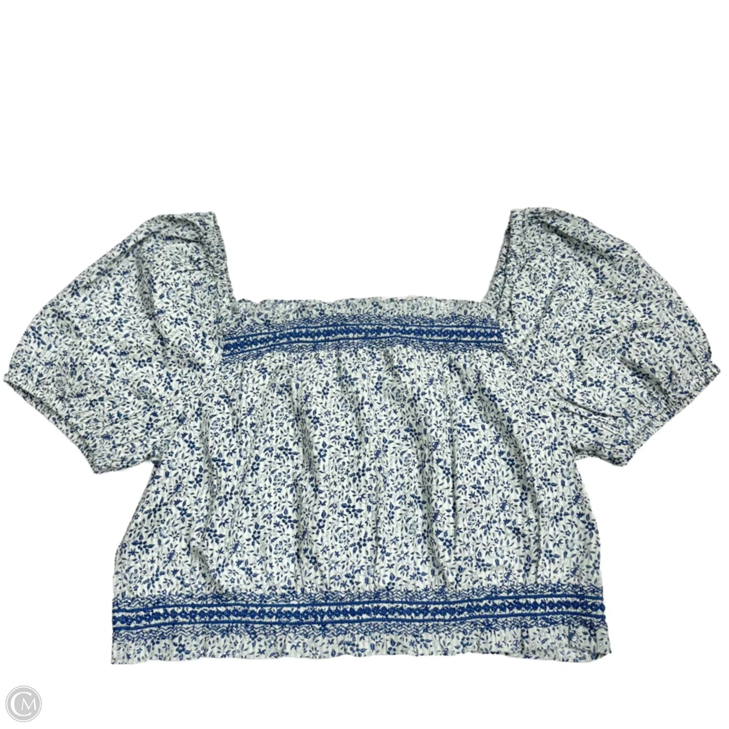 Top Short Sleeve By Madewell In Floral Print, Size: Xl