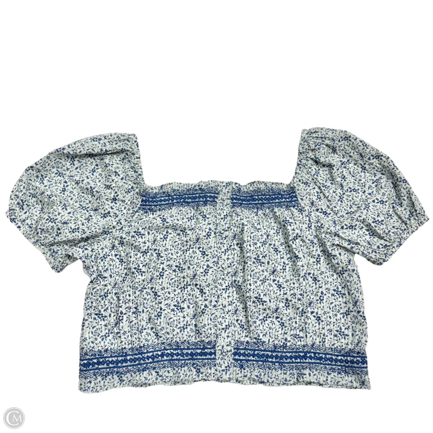 Top Short Sleeve By Madewell In Floral Print, Size: Xl