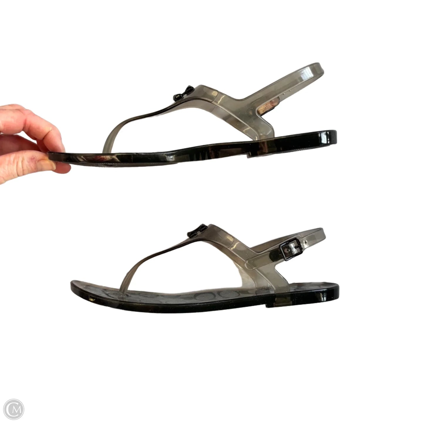 Sandals Designer By Coach In Black, Size: 7