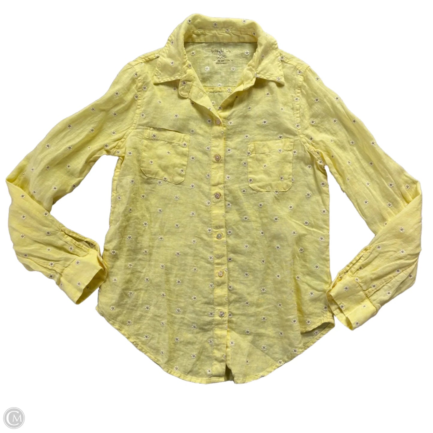 Top Long Sleeve Designer By Lilly Pulitzer In Floral Print, Size: Xxs