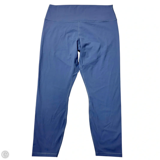 Athletic Leggings By Everlane In Blue, Size: Xxl