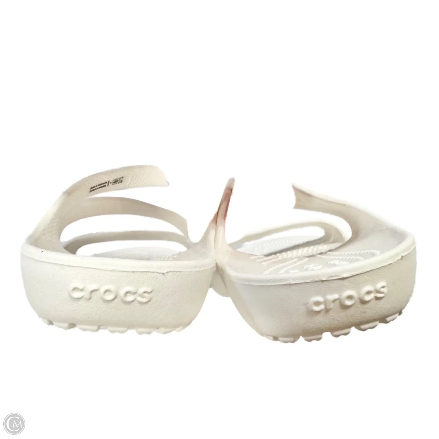 Sandals Sport By Crocs In White, Size: 9