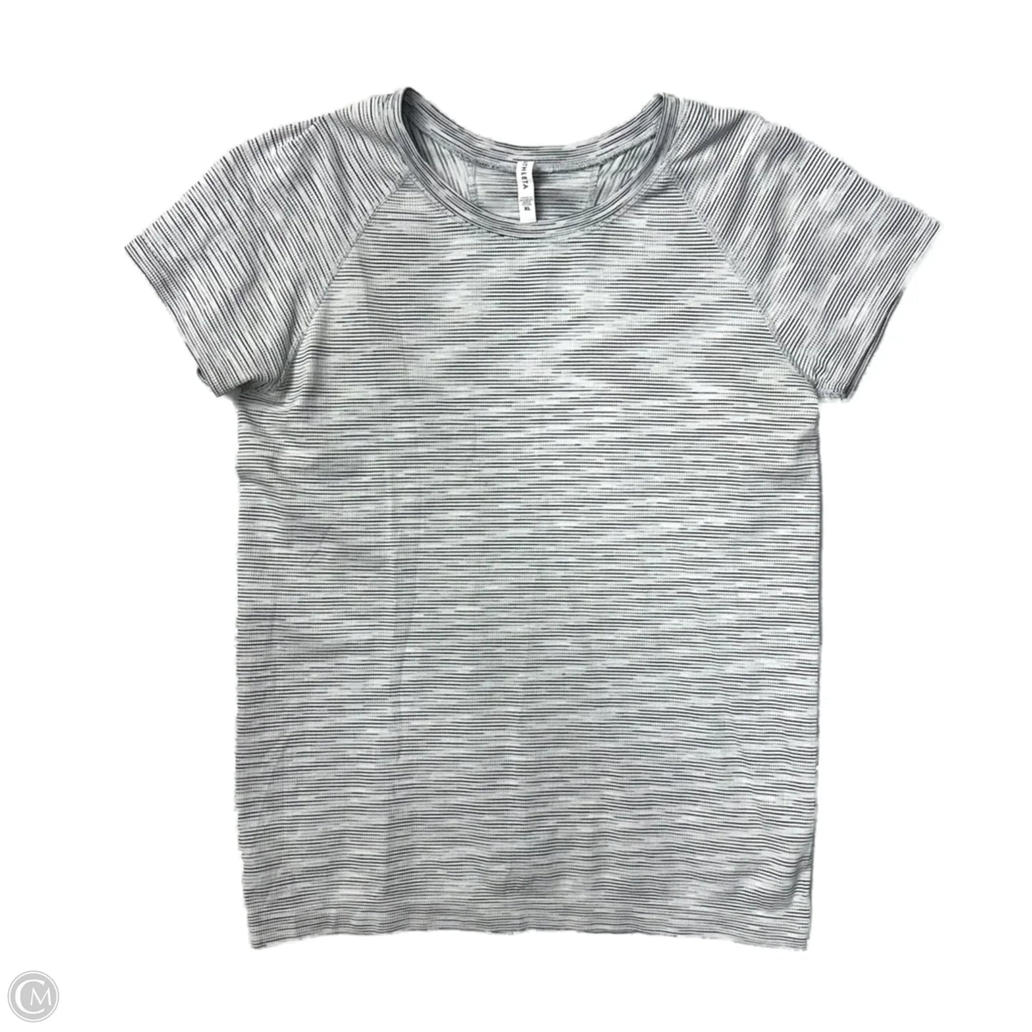 Athletic Top Short Sleeve By Athleta In Grey, Size: Xl