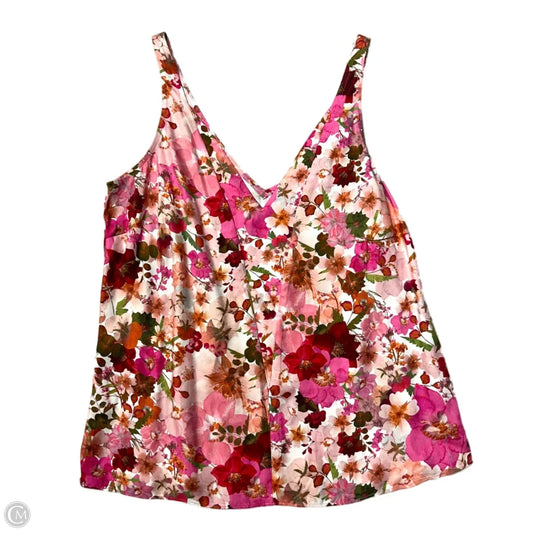 Top Sleeveless By Ted Baker In Floral Print, Size: Xs