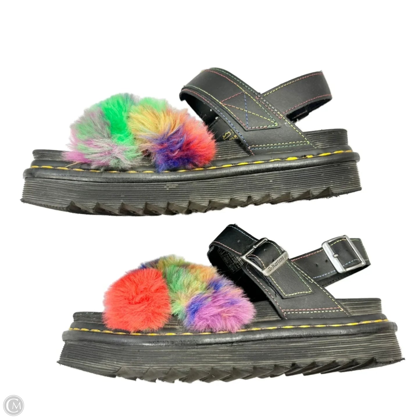 Sandals Flats By Dr Martens In Black, Size: 9